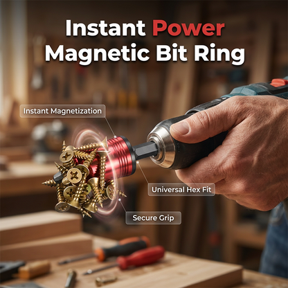 🔥BUY 1 GET 1 FREE🔩Portable Magnetizer for Drills & Screwdrivers-Instant Magnetic Tip Tool,Precision Fastener Control🔧