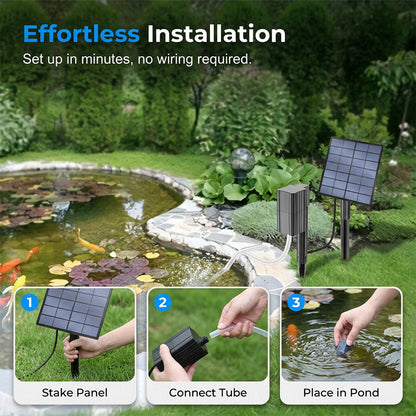 ⚡Last Day Promotion 50% OFF NOW! ✨Solar Pond Aerator with Air Pump