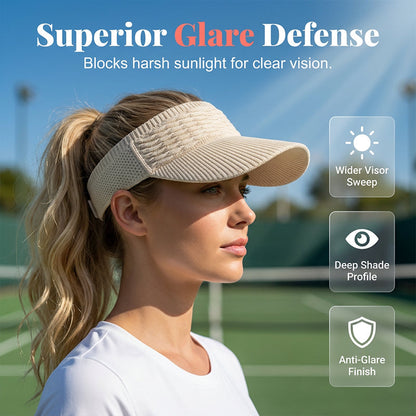🏖️Last Day Special Price $11.99!!🔥SunSafeTok Women’s High Ponytail Visor Hat 🧢 Breathable, Open-Top UV400 Protection ☀️ Perfect for Running, Hiking, Beach Days & Everyday “That Girl” Style 💁‍♀️✨