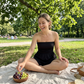🥳2026 HOT SALE & 50% OFF🌊Women Ruched Strapless Tube Dress for Beach Holiday👗