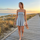 🥳2026 HOT SALE & 50% OFF🌊Women Ruched Strapless Tube Dress for Beach Holiday👗