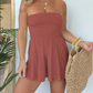 🥳2026 HOT SALE & 50% OFF🌊Women Ruched Strapless Tube Dress for Beach Holiday👗