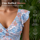 🥳SUMMER HOT SALE🥳💞50K+ SOLD!💥50% OFF!Women's Elegant V-Neck Tummy Control Swim Dress
