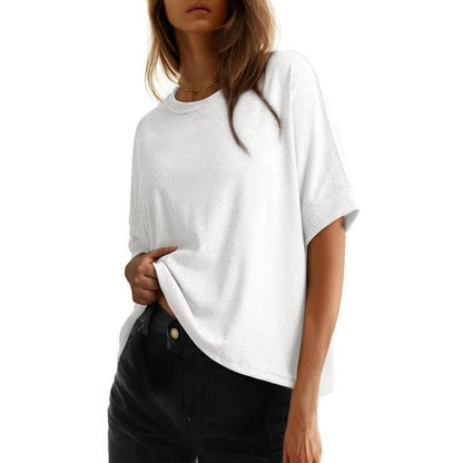 🔥2026 Hot Sale 50% OFF✨⚡ 50K+ SOLD! 🔥Women 2026 Loose Oversized Basic Tee Comfortable Soft Fabric Flattering Fit