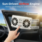 🌀Summer 50% OFF🔥🚗Solar Powered Car Exhaust Fan– Dual Turbo Ventilation & Temperature Display☀️