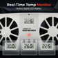 🌀Summer 50% OFF🔥🚗Solar Powered Car Exhaust Fan– Dual Turbo Ventilation & Temperature Display☀️