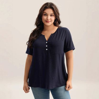 🥳2026 HOT SALE🥳💞50K+ SOLD!⚡Women's Casual Plus Size Short Sleeve T-Shirt