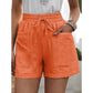 ⏰Last Day Sale 50% OFF ✨Women's High-Waist Drawstring Breathable Shorts - Loose Fit, Cotton Blend, Drawstring Waist👖