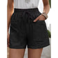 ⏰Last Day Sale 50% OFF ✨Women's High-Waist Drawstring Breathable Shorts - Loose Fit, Cotton Blend, Drawstring Waist👖