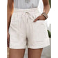 ⏰Last Day Sale 50% OFF ✨Women's High-Waist Drawstring Breathable Shorts - Loose Fit, Cotton Blend, Drawstring Waist👖