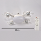 🔥Last Day Promotion 50% OFF🌀Smart LED Ceiling Fan Light with Remote – 3 Speeds, 3 Color Temps, Quiet Motor
