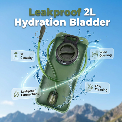 🚀SUMMER HOT SALE 50% OFF💦2L Hydration Bladder with Quick-Release Tube, Hands-Free Hydration for Hikers & Cyclists