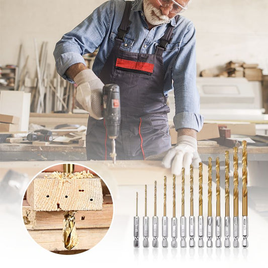 🔥LAST DAY SALE 50% OFF!! 🚀50K+ SOLD!!🔧13PCS Multipurpose Drill Bit Set💎