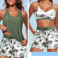 🏖️Summer Hot Sale 50% OFF👙Women's 3-piece tankini swimsuit set with shorts🌊