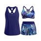 🏖️Summer Hot Sale 50% OFF👙Women's 3-piece tankini swimsuit set with shorts🌊