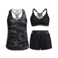 🏖️Summer Hot Sale 50% OFF👙Women's 3-piece tankini swimsuit set with shorts🌊