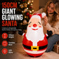 🔥HOT SALE!🎅150cm Inflatable Santa Claus Tumbler with LED Light Christmas Outdoor Party Decoration