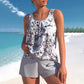 🏖️Summer Hot Sale 50% OFF👙Women's Floral Print Tankini Two-Piece Swimsuit