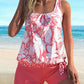🏖️Summer Hot Sale 50% OFF👙Women's Floral Print Tankini Two-Piece Swimsuit