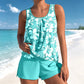 🏖️Summer Hot Sale 50% OFF👙Women's Floral Print Tankini Two-Piece Swimsuit