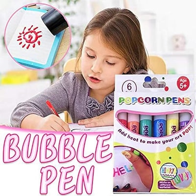 🎄💥Sale 50% OFF - DIY Bubble Popcorn Drawing Pens for Kids Creative Fun🔥Buy 3 Pay 2