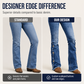 🎉🚨50% OFF!🎁🔥Offer ends tonight! Women's High-Waist Destroyed Flare Jeans👖