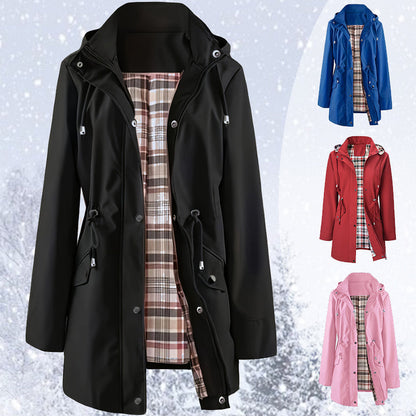 🔥Solid Color Casual Jackets, Waterproof Windbreaker Coats, Hooded Windbreaker